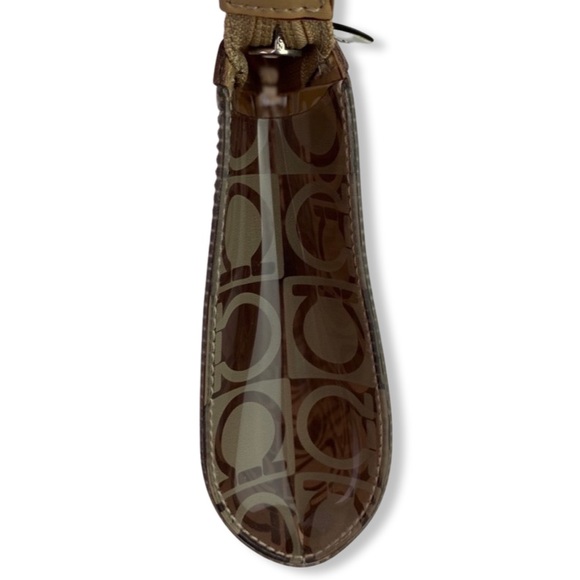 Ferragamo Monogram Handbag, PVC w/ Leather Handle, Grancini Logo, Made in Italy - Picture 6 of 16